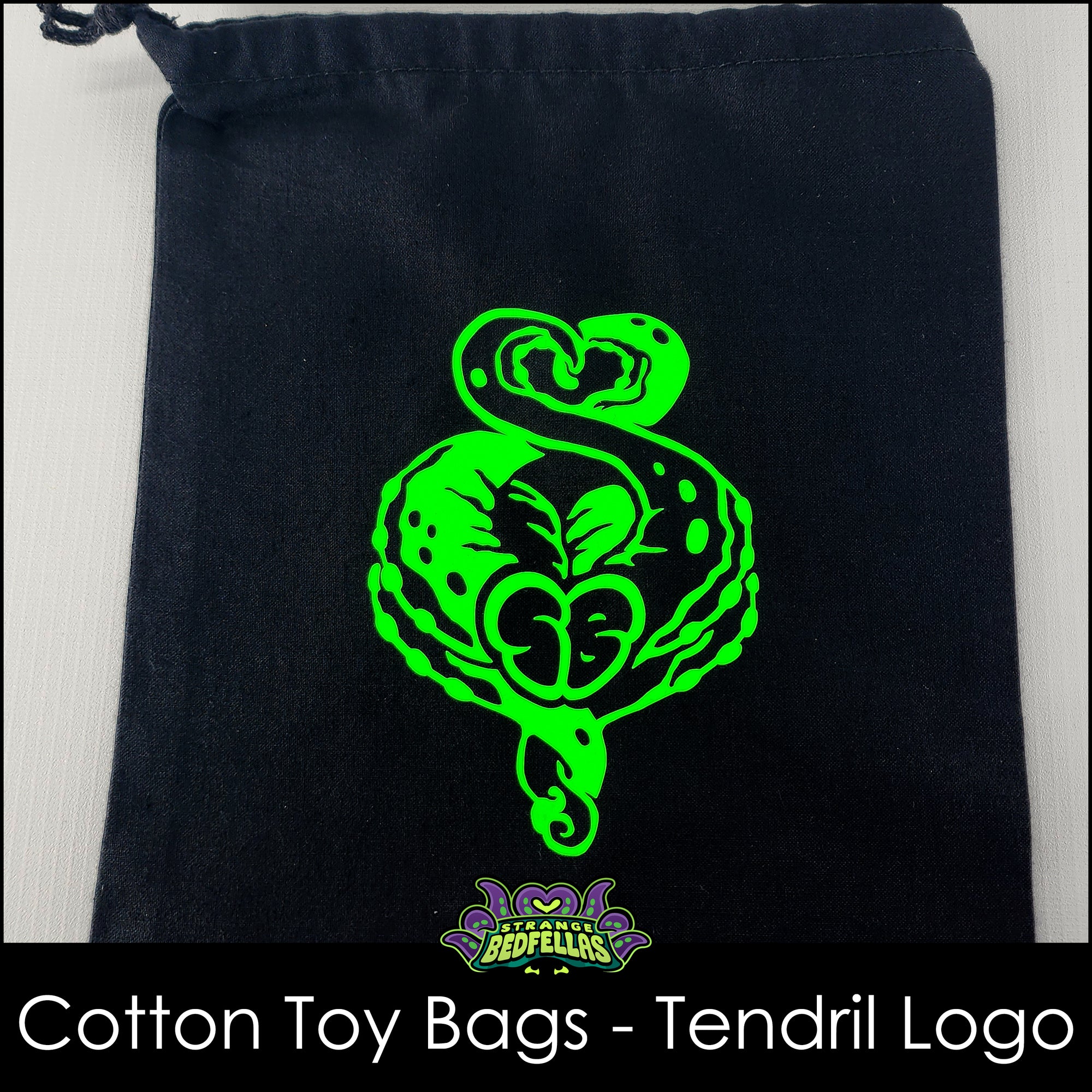 Cotton Toy Bags - Tendril Logo