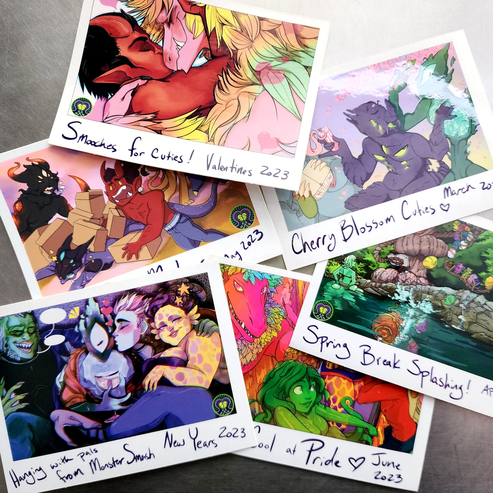 2023 Polaroid Sticker Set