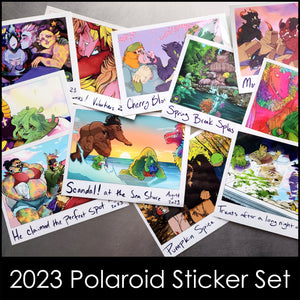 2023 Polaroid Sticker Set
