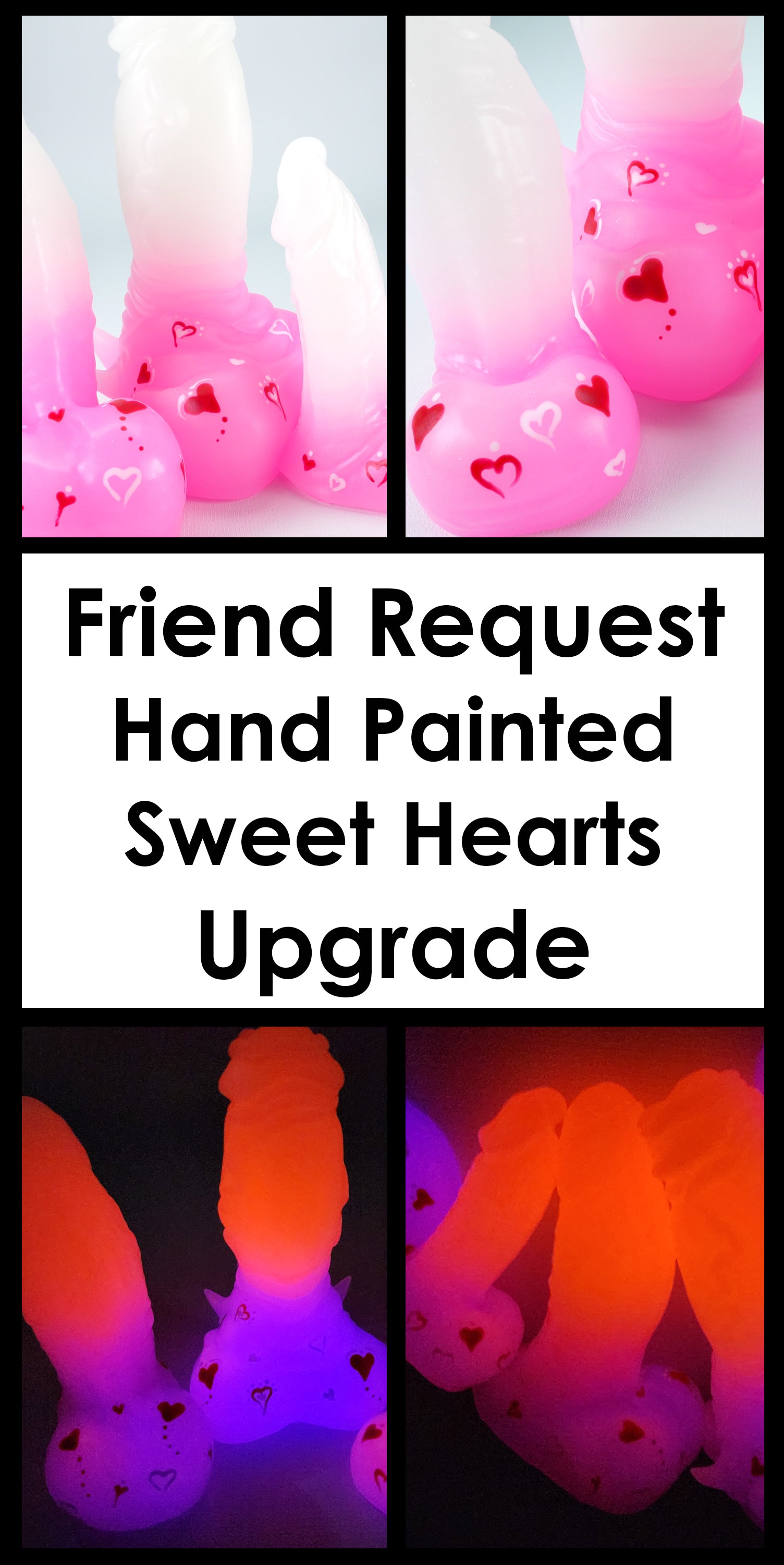 Friend Request Upgrade: Hand Painted Sweet Hearts