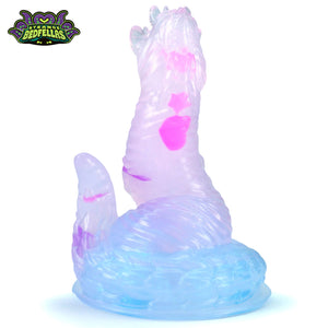 One Size Wormy Squish -- Near Clear 31* silicone **SEE NOTES** -- WRM-37