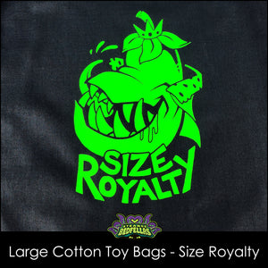 Large Cotton Toy Bags - Size Royalty