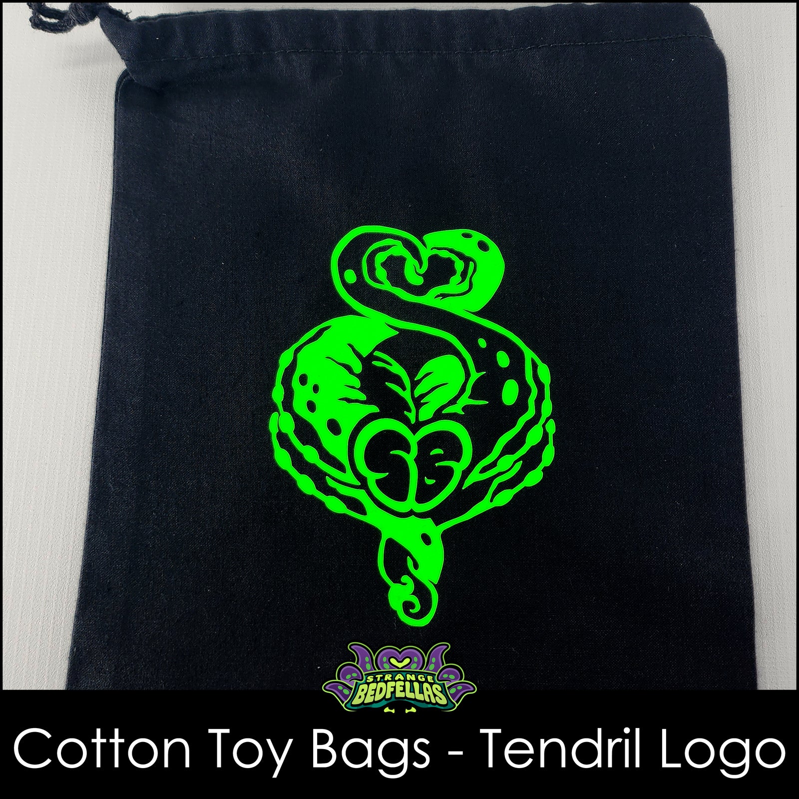 Cotton Toy Bags - Tendril Logo